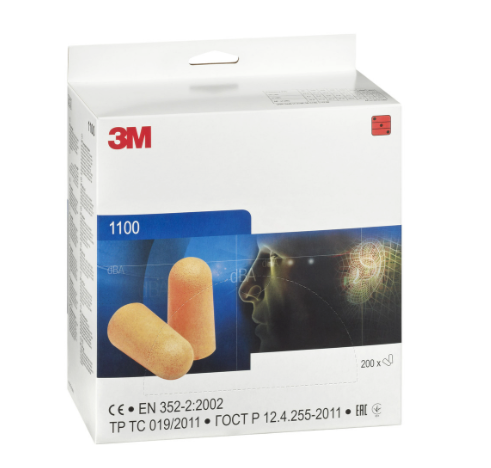 3M 100 ørepropper - 200 par for dispenser