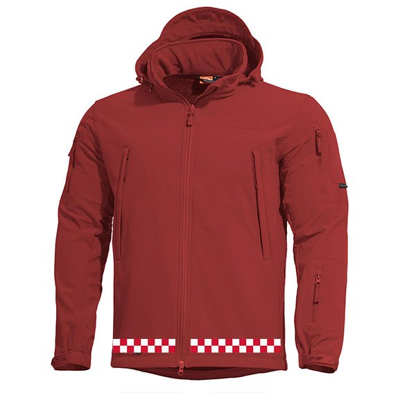 ARTAXES SOFTSHELL-JACKA röd