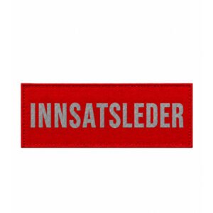 Ryggplate rød m/egen tekst